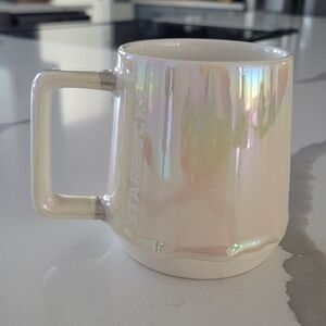 Starbucks White Iridescent‎ Holographic 12oz Mug